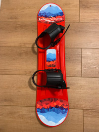 Kids snowboard