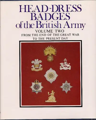 Vintage Reference book. Head Dress badges of the British Army., View more