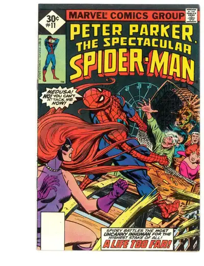 Peter Parker, the Spectacular Spider-Man comic # 11 (Oct 1977). Comic is in average condition $ 15.0...