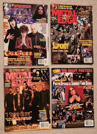 8 Metal Edge Magazines - from 2000, 2001, 2002