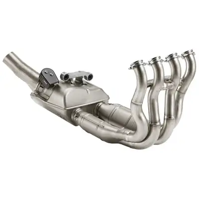Part # BMW 77118560131. OE Titanium header for the '25 M1000RR. Perfect for those who want to shave...