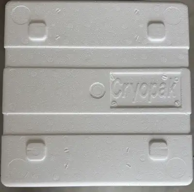 Cryopak Styrofoam Cooler with 4 Gel Ice-Packs, View more