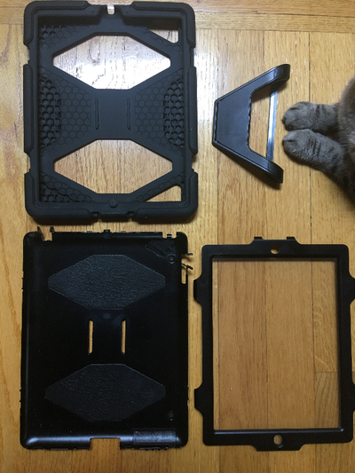 Gorilla case for iPad 2 - Shockproof Rugged Protective Case - rubberized style with screen protector...