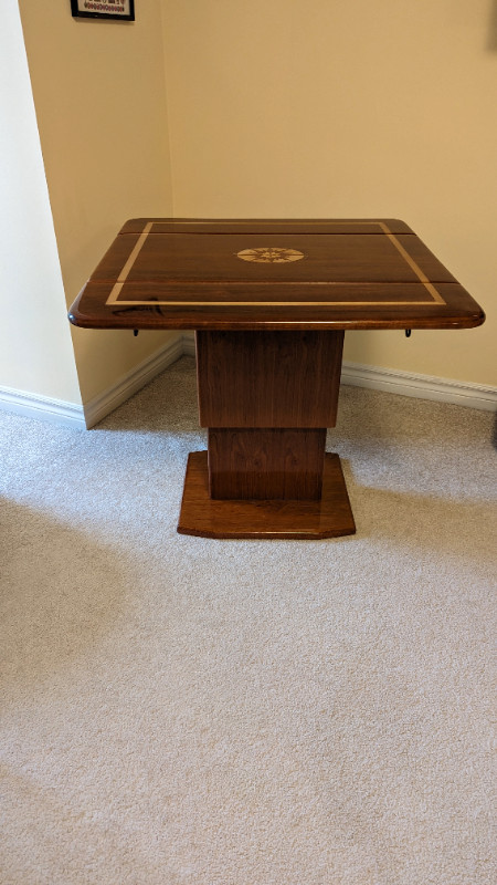 Teak Hi Lo Marine Table -  Compass Rose Inlay in Other in Barrie - Image 2