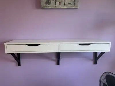 IKEA Wall Shelf with Two Drawers, View more