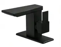 Brand New Matte Black Bathroom Waterfall Faucet For Sale