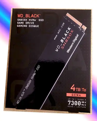4TB M.2 NVME DRIVE ┃ WD BLACK SN850X ┃ NEW & UNOPENED, View more
