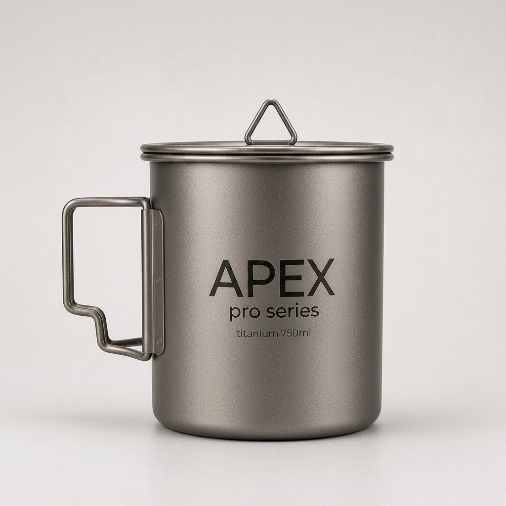 Titanium Camp Mug | 750ml Ultralight Nestable Cook Cup, photo 1