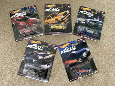Full set of 5 cars mint cards and windows Not looking for trades cash only $75 (firm) Pickup locally...