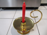 Baldwin Solid Brass Candle Holder Made In The USA Circa 1980s