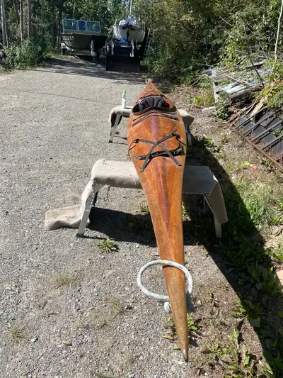 Artist built Laughing Loon “Panache” Only paddled a couple times Stored indoors Epoxy glass coating...