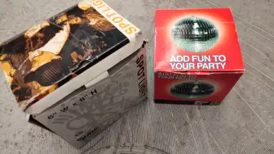 Disco ball with pin spot light (new)
