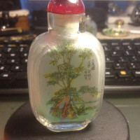 Nice Handmade Inside Painted Glass Snuff Bottle