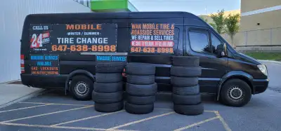 MOBILE TIRE AND ROADSIDE ASSISTANCE. INSTALL, BALANCE, AND REPAIR TIRES. FOR QUICK RESPONSE CALL 647...