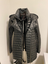 Rudsak light down and leather jacket (medium)