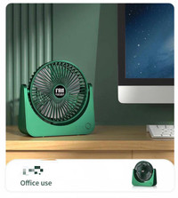 Charging fan, USB interface, dark green