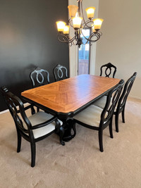Dining Table & 6 Chairs - Refinished