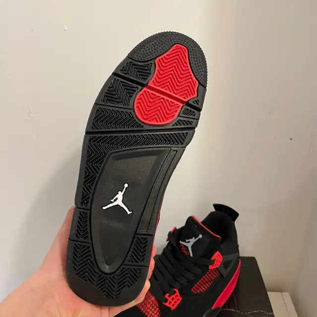 Brand New Air Jordan 4 Red Thunder – Size 9/9.5 US (with Box) in Men's Shoes in City of Toronto - Image 6