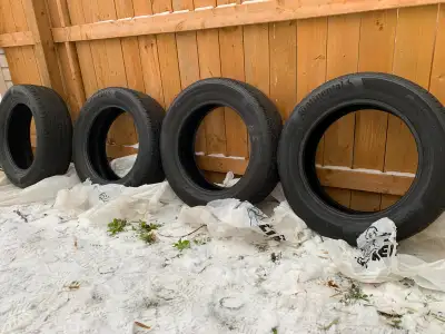 4 x 215/60 17 “ tires. Bought brand new at Costco for my CHR, used for 2 months of highway driving....