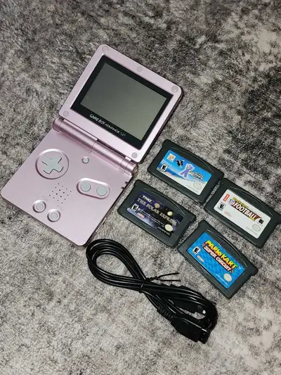 Pink GBA SP Starter Bundle, View more