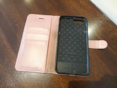 Ladies Pink Tucci iPhone 8 Plus Cell Phone Case ID Card Holder, View more