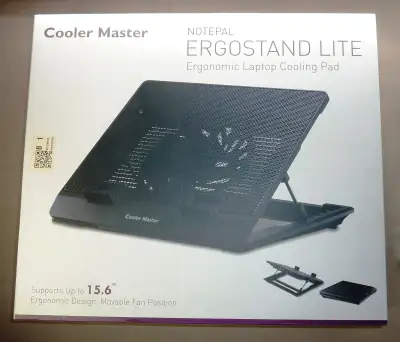 The ergonomic cooling stand built for notebooks up to 15.6". A perforated metal mesh and 160mm fan r...