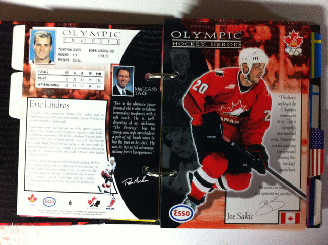 1998 Olympic Hockey Heroes Binder in Arts & Collectibles in Hamilton - Image 3