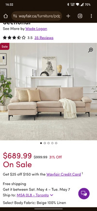 Brand New Sectional Sofa