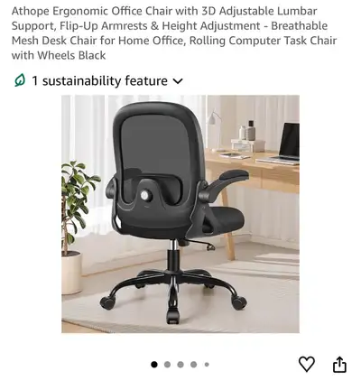  Ergonomic Office Chair with 3D Adjustable Lumbar Support, View more