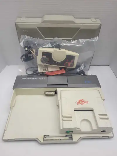 PC Engine NEC HE System w/IFU-30 Interface Unit Includes lid, 1 controller, power adapter RF Ant swi...