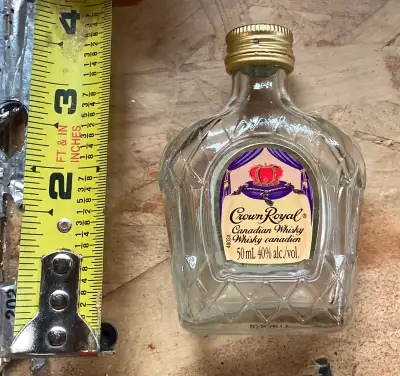 Vintage! Empty. Airplane Service Item. It’s an actual GLASS bottle from an airplane, In fantastic co...