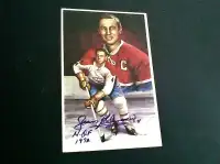 Jean Beliveau Autographed Hockey Card (with COA)