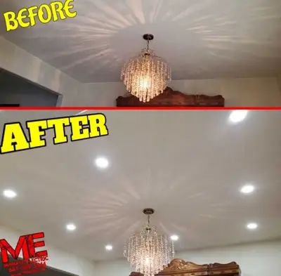 Pot lights installation $40 BY INSURED MASTER ELECTRICIAN, View more