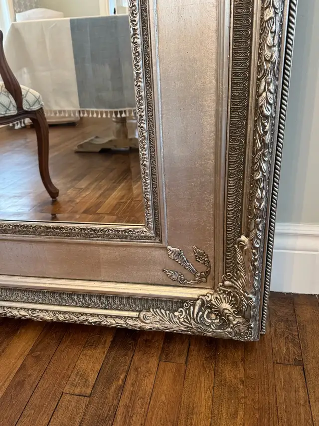 7.5 ft Oversized Silver-Leaf Baroque Mirror – Full Length in Home Décor & Accents in Ottawa - Image 3