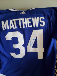Auston Matthews autographed jersey