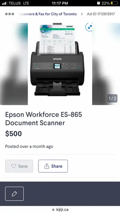 Brand New Sealed In Box! - Professional Level Scanner - retails for $800-1000 plus tax Scan, review,...