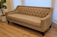 EUC DIETRICH tufted 3-seater sofa by Structube in Beige