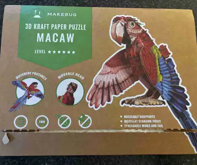 New 3D Kraft Paper Macaw Puzzle, View more