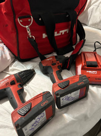 Hilti impact driver and drill.