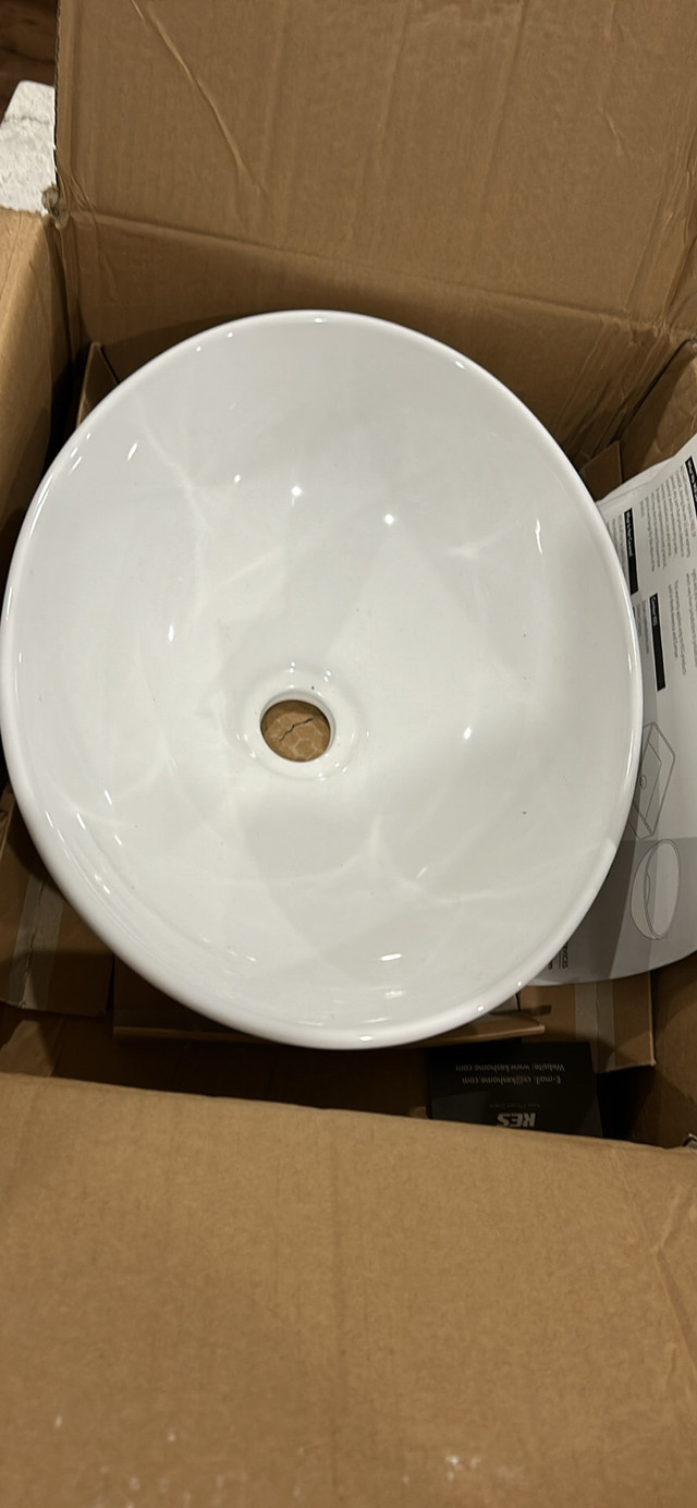 Ceramic Vessel Sink 16” x 13” BRAND NEW in Plumbing, Sinks, Toilets & Showers in Hamilton - Image 2