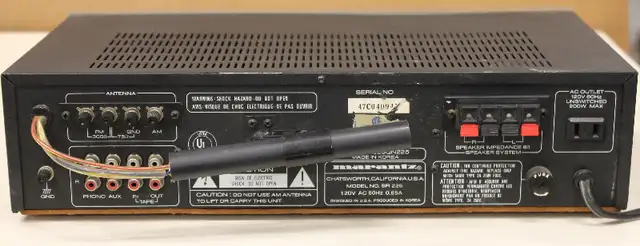 Vintage Marantz SR 225 Stereo Receiver in Stereo Systems & Home Theatre in St. Catharines - Image 3