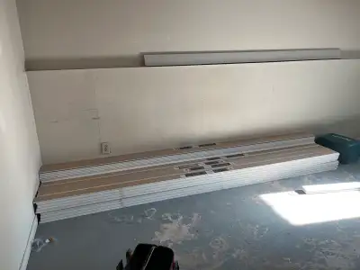 I have 14 bundals of baseboards. 4” wide x 8’ long. Asking $500 for all. For more info call 289-501-...