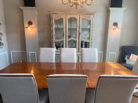 8 seater dining table with 8 Austin Taylor “Hooker” dining chair