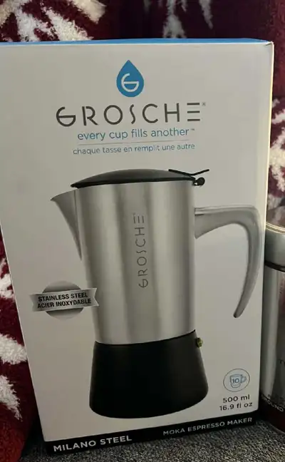 Grosche Milano Steel Espresso Maker, View more