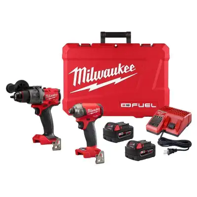 Milwaukee M18 FUEL 2-Tool Hammer Drill and SURGE Hydraulic Drive, View more