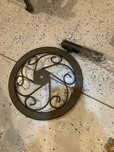 heavy steel patio umbrella holder-  new, View more