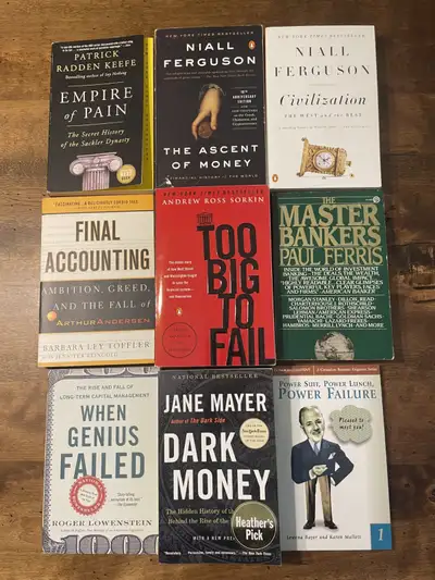 The following finance related non fiction books are available. All in softcover, excellent condition...