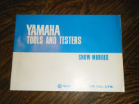 Yamaha Snowmobiles Tools and Testers Book