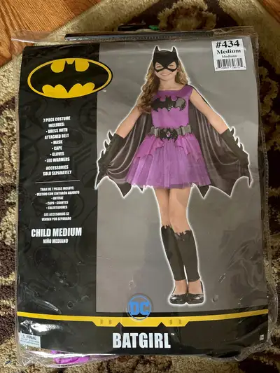 Batgirl Halloween Costume 8-10 yr old , View more