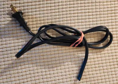 42" Black Lamp Cord 2 plug, View more